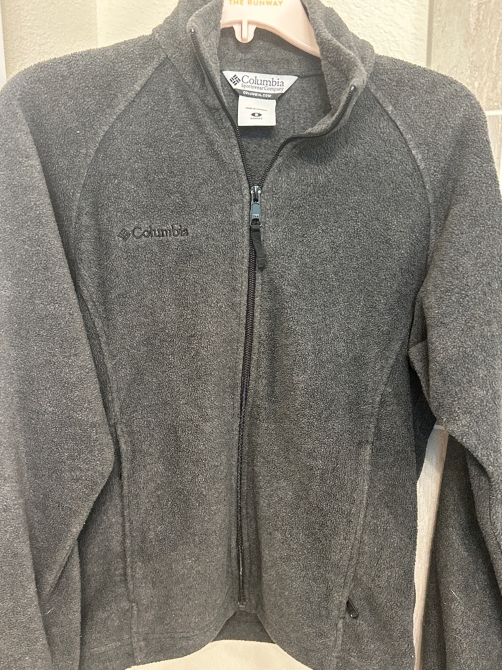 Columbia Charcoal Gray Full-Zip Fleece Jacket